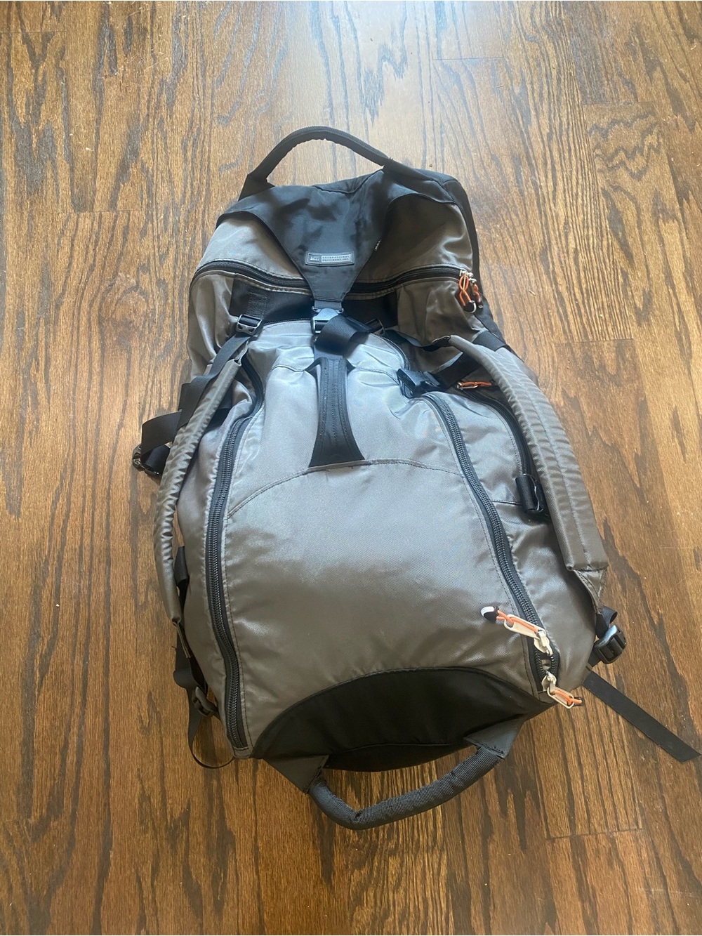 REI Wheelie Beast XL duffle Gray and Black Men's Hiking Bag